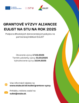 Grantová výzva: Podpora dlhodobých doktorandských pobytov na partnerskej inštitúcii EULiST